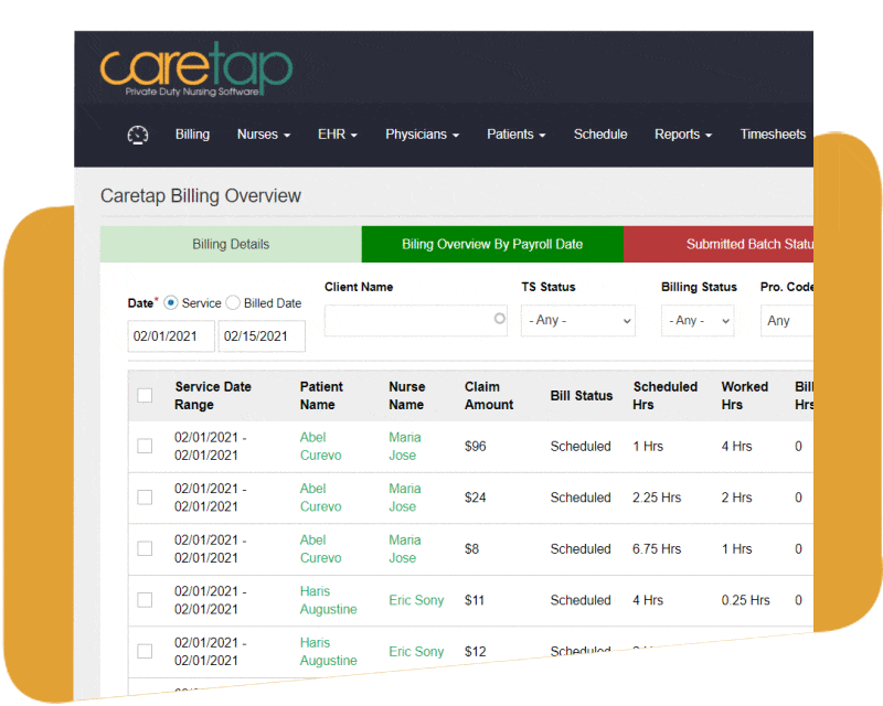 Caretap Billing Solutions