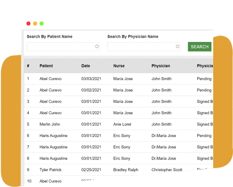 Online Physician Order Form