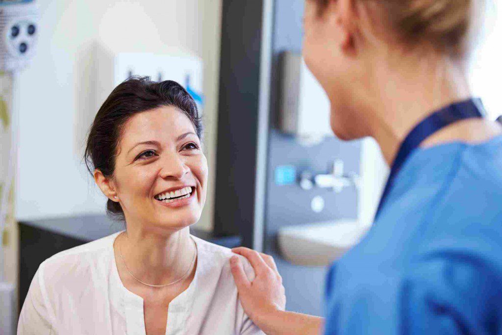 image showing a happy patient